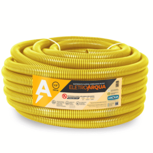 ELETRODUTO CORRUGADO AMARELO 3/4` 25M UNIDADE