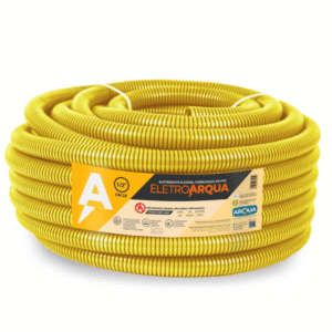 ELETRODUTO CORRUGADO AMARELO 3/4` 50M UNIDADE