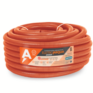 ELETRODUTO CORRUGADO LARANJA 1/2` 50M UNIDADE