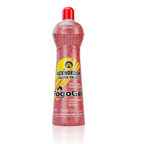 ÁLCOOL GEL ACENDEDOR FOGOGEL RED 80° 500ML