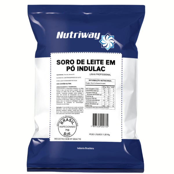 SORO DE LEITE EM PÓ NUTRIWAY COM 1,001KG