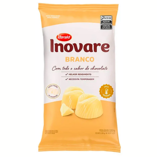 CHOCOLATE INOVARE GOTAS BRANCO 2,05KG