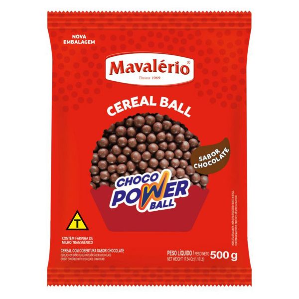 CEREAL CHOCOLATE POWERBALL PRETO 500G
