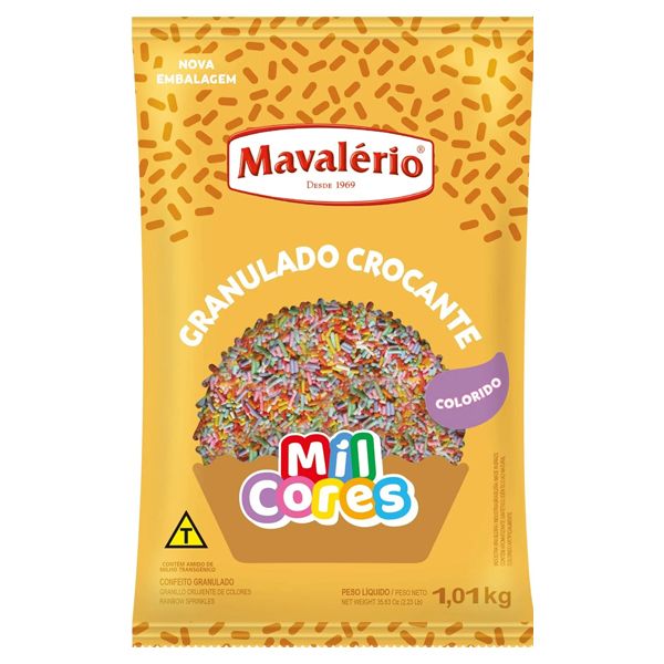 GRANULADO MILCORES CROCANTE COLORIDO COM 1,01KG