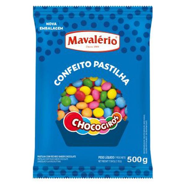 PASTILHA CHOCOGIROS MINI COM 500G