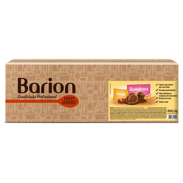 BOMBOM BARION CHOCOLATE AVELÃ 0120-0 2,3KG