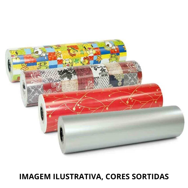BOBINA PAPEL PRESENTE 40CM COM 200M