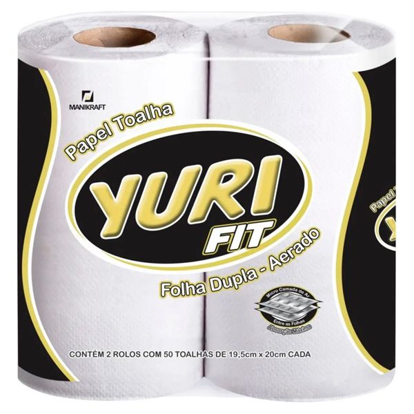 yuri TOALHA PAPEL COZINHA YURI 20X22 FOLHA DUPLA COM 2 - Embol