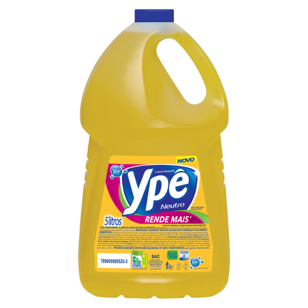 DETERGENTE YPE RENDE MAIS NEUTRO 5L