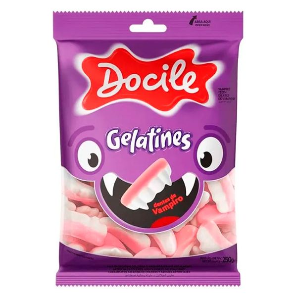 GELATINES DOCILE DENTES DE VAMPIRO 250G