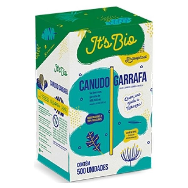 CANUDO STRAWPLAST BIO 5MM GARRAFA SACHÊ EM BOX COM 500