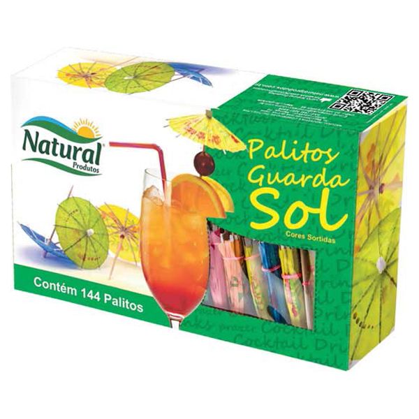 PALITO NATURAL GUARDA SOL 10CM COM 144