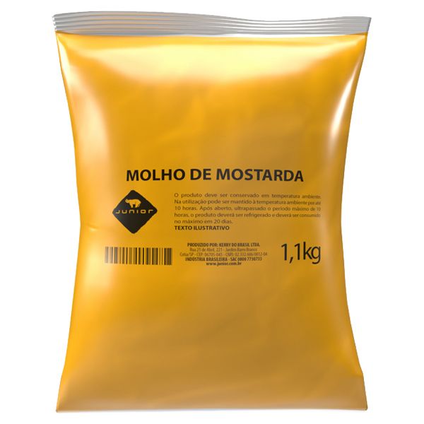 POUCH JUNIOR MOSTARDA COM 1,1KG