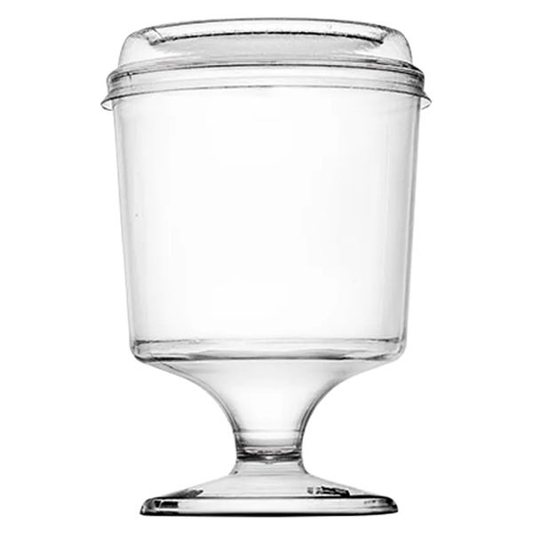 TAÇA ACRÍLICA PL PIT-031/2 30ML COM TAMPA PET COM 10