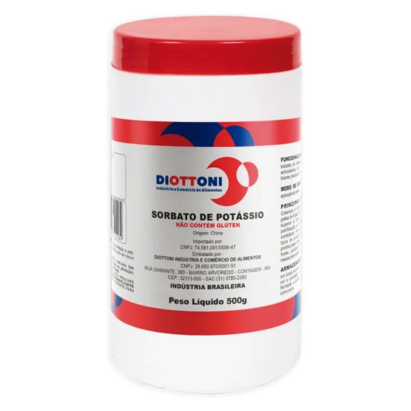 SORBATO DE POTASSIO DIOTTONI COM 500G