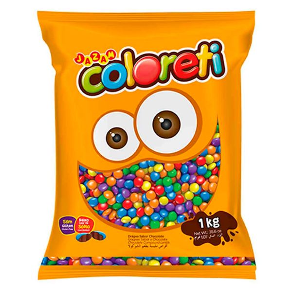 PASTILHA COLORETI MINI COM 1KG