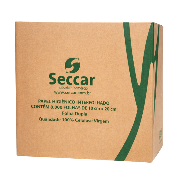 PAPEL HIGIÊNICO CAI CAI SECCAR 100% FOLHA DUPLA 8000