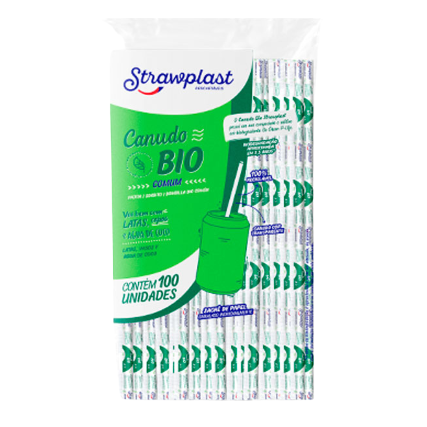 CANUDO STRAWPLAST PAPEL 6X200 SACHÊ PAPEL COM 100