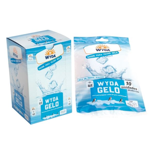 SACO PLÁSTICO ESPECIAL WD.CUBOS GELO 4X24 COM 10