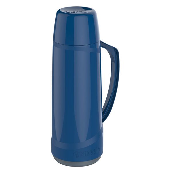GARRAFA TÉRMICA SOPRANO CRISTAL 1L AZUL