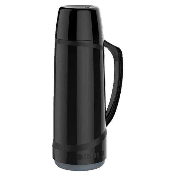 GARRAFA TÉRMICA SOPRANO CRISTAL 1L PRETA