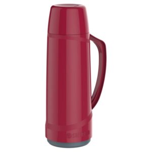 GARRAFA TÉRMICA SOPRANO CRISTAL 1L VERMELHA