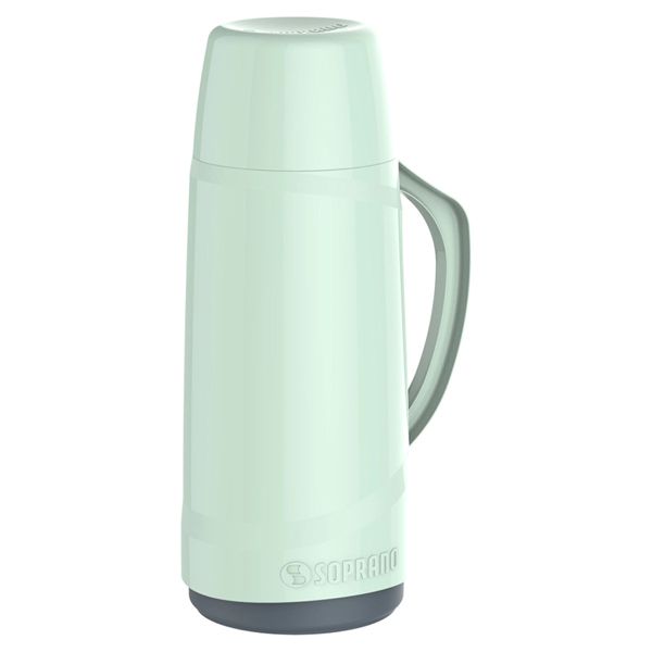 GARRAFA TÉRMICA SOPRANO CRISTAL 650ML VERDE