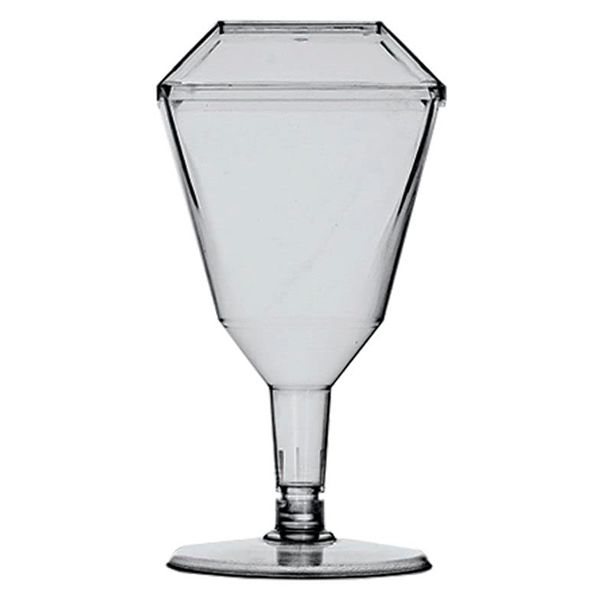 TAÇA ACRÍLICA PL PIT-175 160ML SQUARE COM TAMPA COM 5