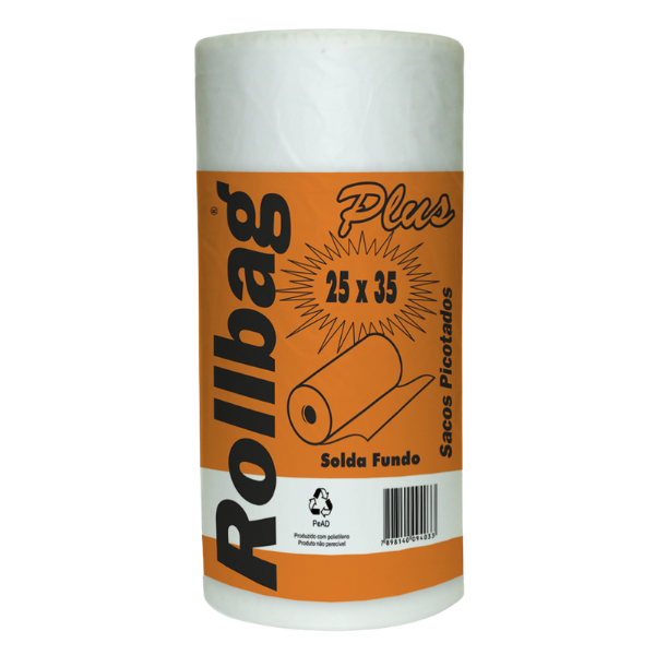 BOBINA PICOTADA ROLLBAG PLUS 25X35 COM 700