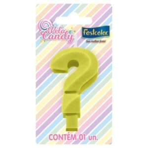 VELA FESTCOLOR CANDY NÚMERO ? AMARELA UNIDADE