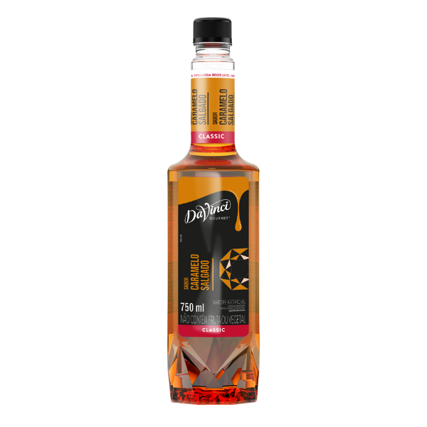 XAROPE DAVINCI GOURMET CARAMELO SALGADO COM 750ML