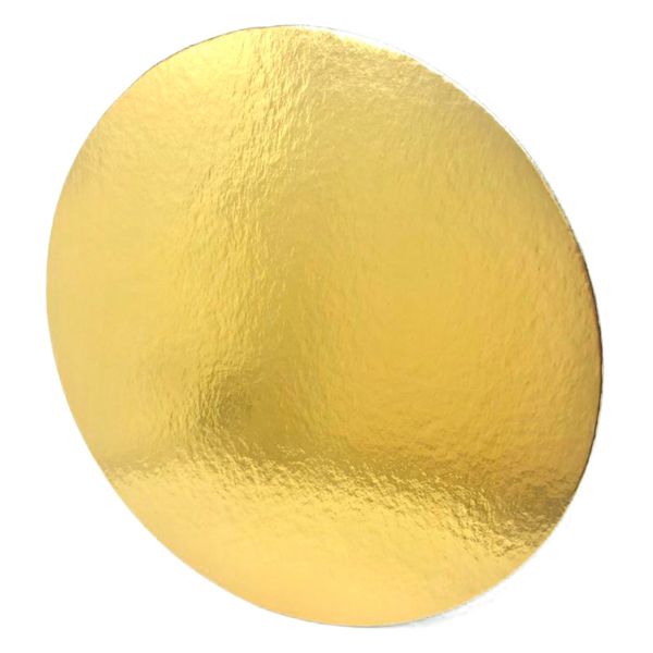 BANDEJA PAPEL CAKEBOARD C&P 23CM DOURADO COM 100
