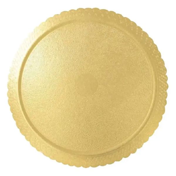 BANDEJA PAPEL CAKEBOARD C&P 26CM DOURADO COM 100