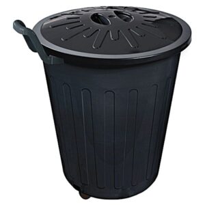 CESTO PLÁSTICA ARQPLAST TAMPA&RODA 100L PRETO UNIDADE