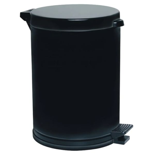 LIXEIRA PLÁSTICA VIEL COM PEDAL PRETA 4,5L UNIDADE