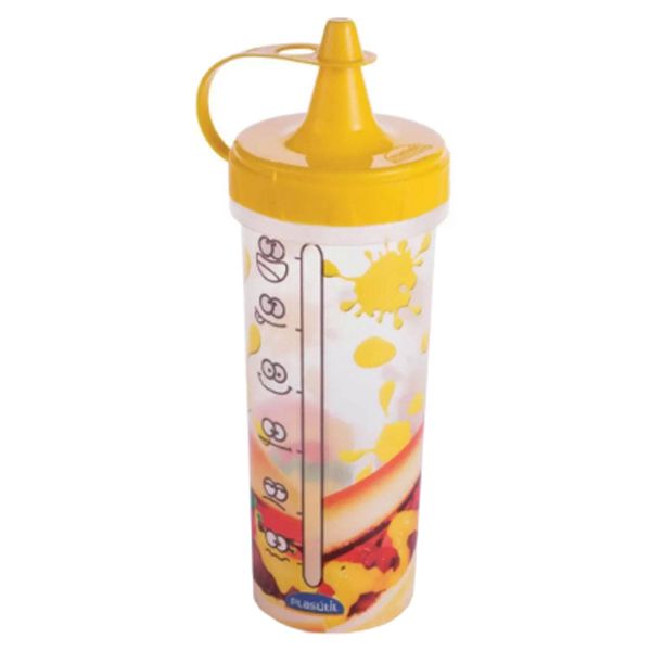 BISNAGA PLÁSTICA PLASUTIL 250ML MOSTARDA UNIDADE