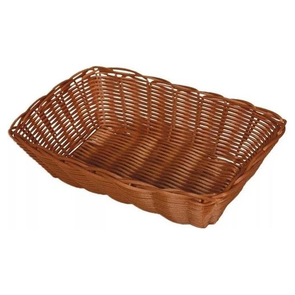 CESTA PLÁSTICA YANGZI RETANGULAR 18CM UNIDADE