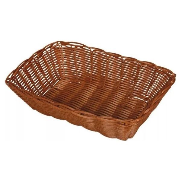 CESTA PLÁSTICA YANGZI RETANGULAR 23CM UNIDADE