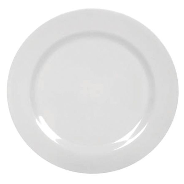 PRATO MELAMINE YANGZI SOBREMESA BRANCO 18CM