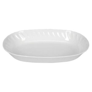 SALADEIRA MELAM.YANGZI OVAL BRANCO 25CM 17341