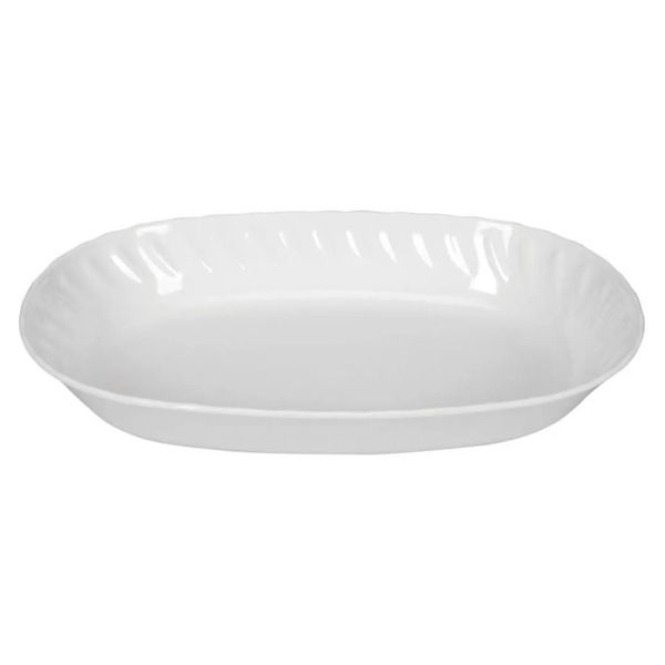 SALADEIRA MELAM.YANGZI OVAL BRANCO 25CM 17341