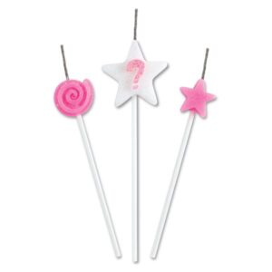 VELA FESTCOLOR STAR NÚMERO ? PINK UNIDADE