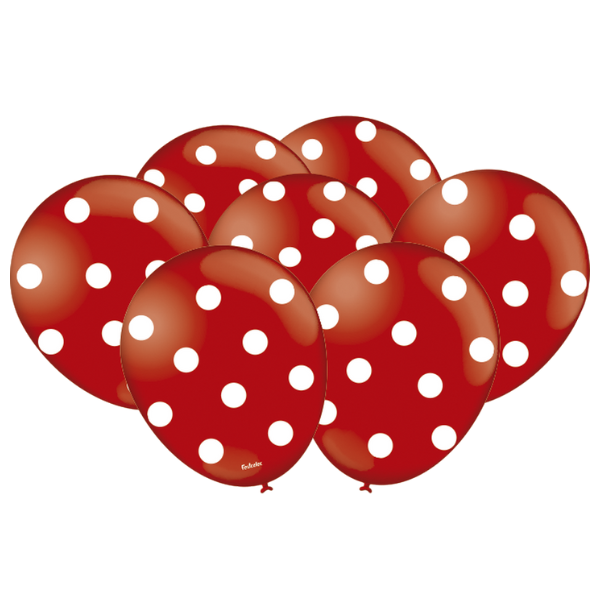 BALÃO FESTCOLOR POA VERMELHO /BRANCO COM 25