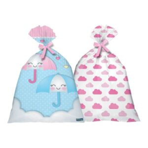 SACOLA PLÁSTICA CHUVA DE AMOR COM 8