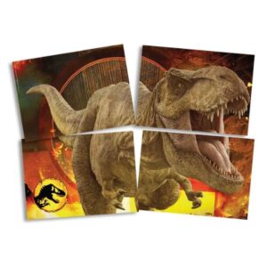PAINEL 4 LÂMINAS JURASSIC WORLD 5X1 105635