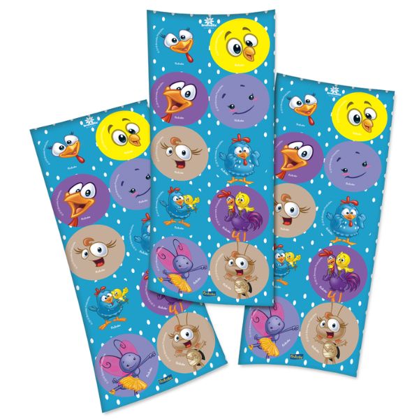 ADESIVO GALINHA PINTADINHA 12X30 105671