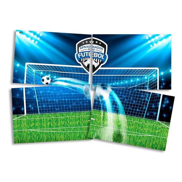 PAINEL 4 LÂMINAS APAIXONADOS POR FUTEBOL 5X1 104007