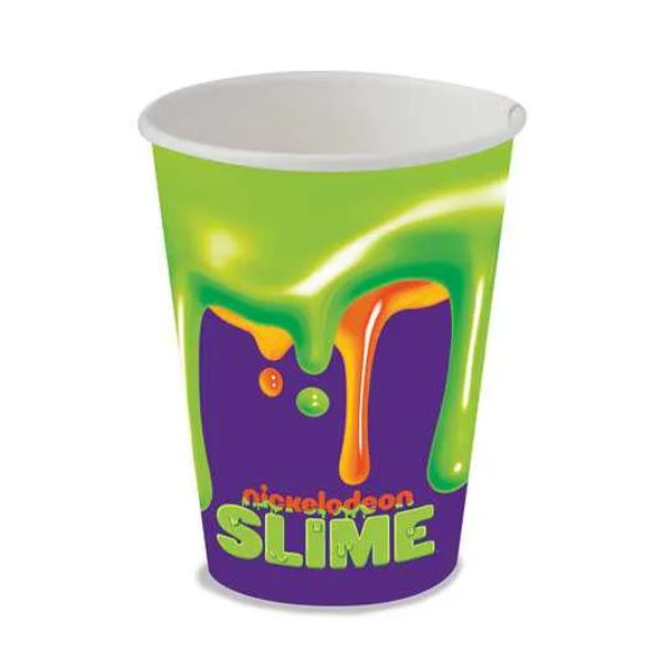 COPO PAPEL FESTCOLOR 200ML SLIME COM 8