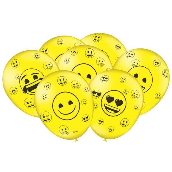 BALÃO FESTCOLOR EMOJI COM 25