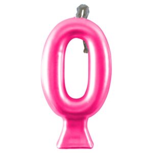 VELA FESTCOLOR METALLIC NÚMERO 0 PINK UNIDADE